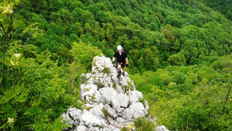 Spigolo della Bandiera Klettersteig Ferrata - Berge-Hochtouren.de