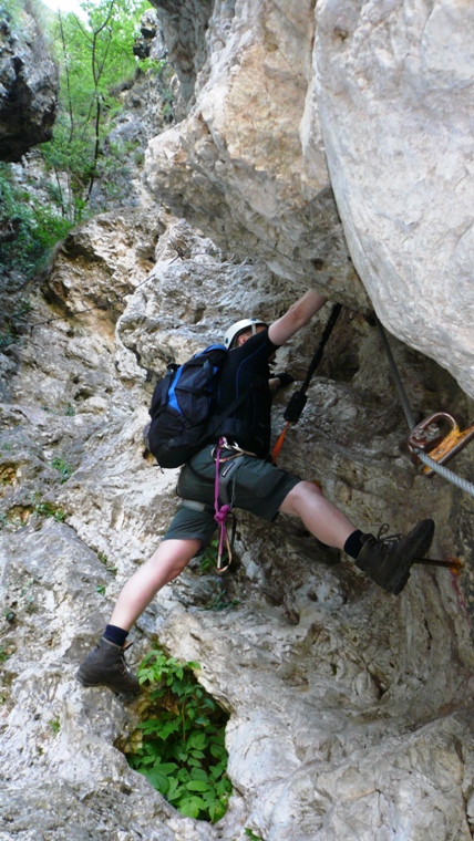 Rio Secco Klettersteig Ferrata - Berge-Hochtouren.de